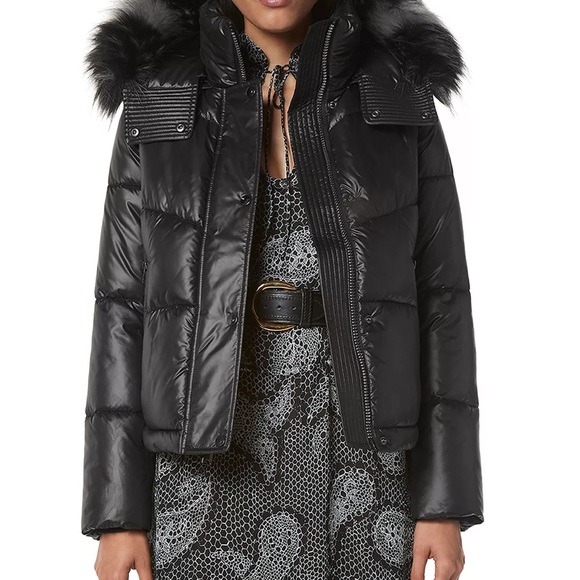 ❤️Bloomingdale’s Andrew Marc Minna Hooded Faux Fur Trim Puffer Coat ❤️  XL - Picture 4 of 4